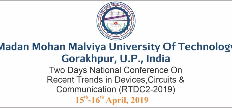 Two Days National Conference On Recent Trends In Devices, Circuits And Communication (rtdc2-2019)